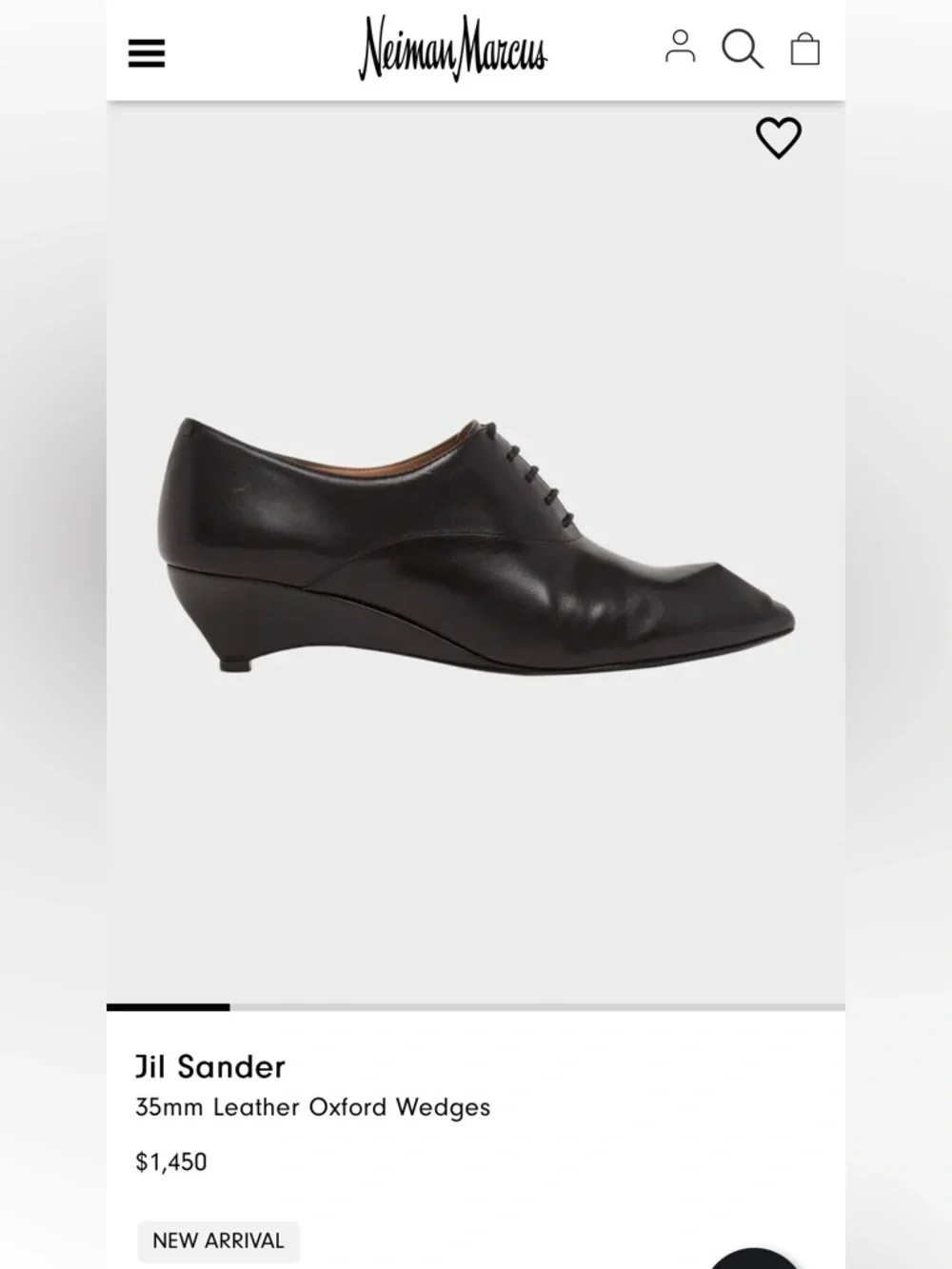 Jil Sander Neutral Beige (Sand) Leather Oxford Wedge Lace-Up Pumps - Picture 2 of 12